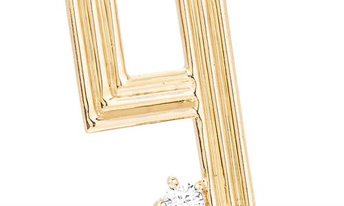 Adina Reyter Groovy Number Charm Pendant In Gold