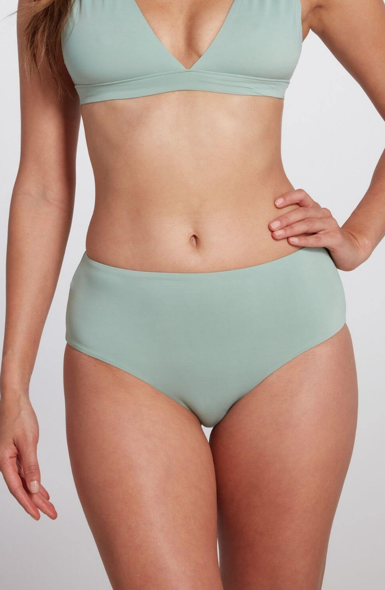Sauipe Serena Hipster Bikini Bottom, Main, color, Sage Green