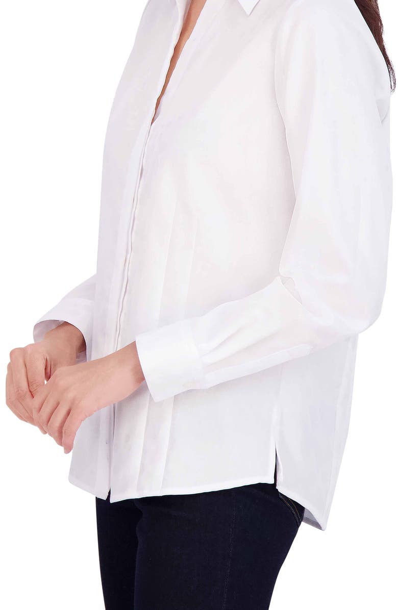 Foxcroft Taylor Cotton Blend Button-Up Shirt, Alternate, color, 