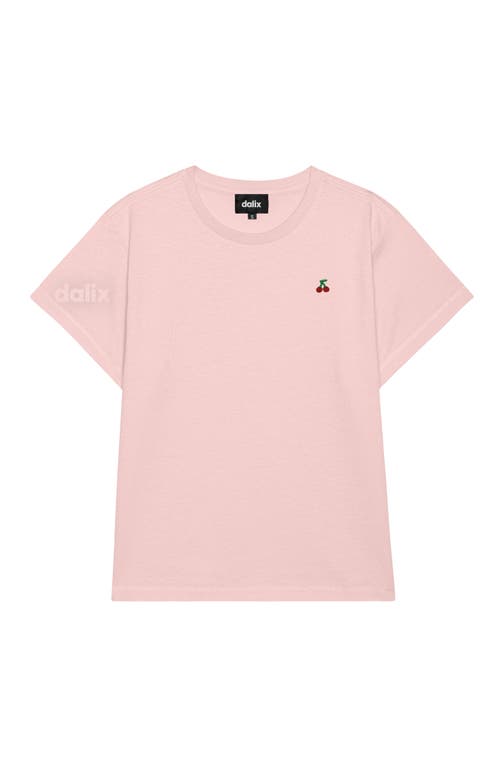 Dalix Womens Lil Cherry Lightweight High Waisted Tee In Pink