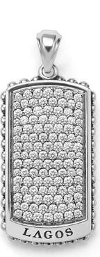 LAGOS Sterling Silver Diamond Enhancer Pendant