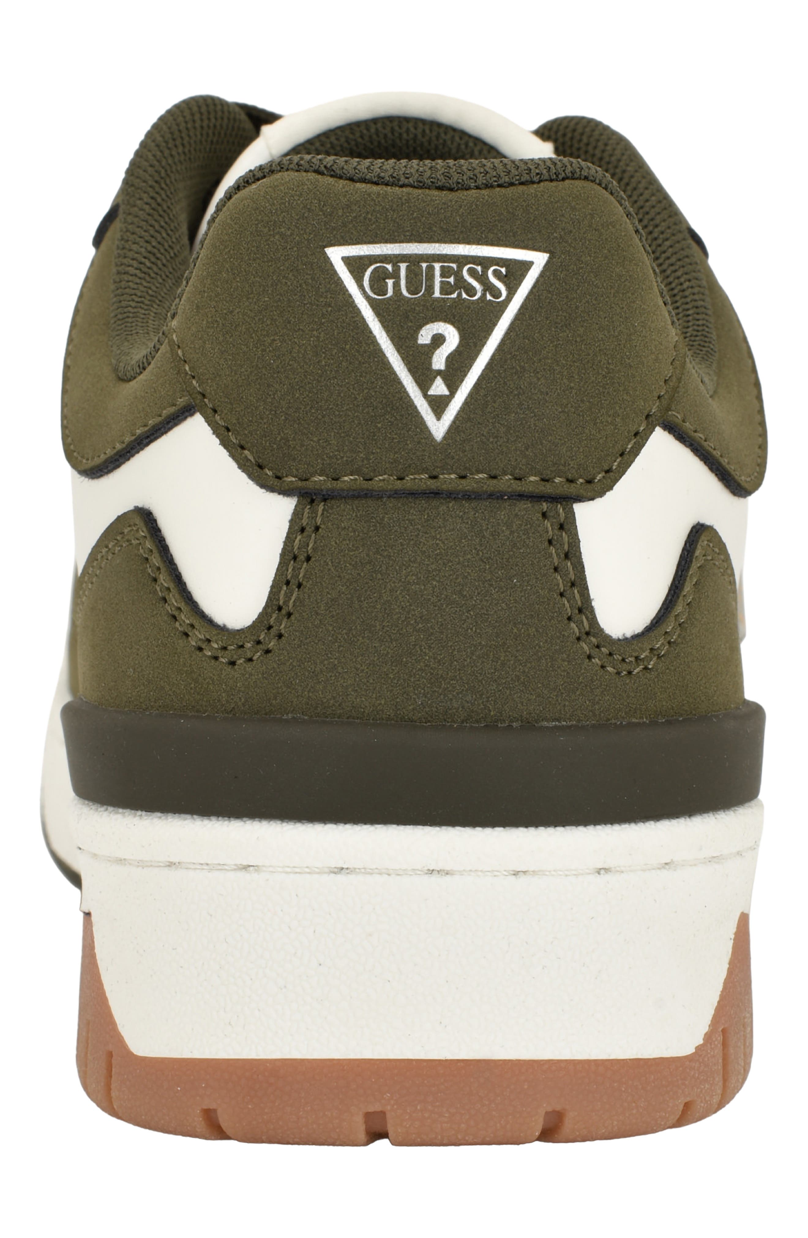 Nomen Faux Leather Sneaker, Alternate, color, OLIVE/ IVORY