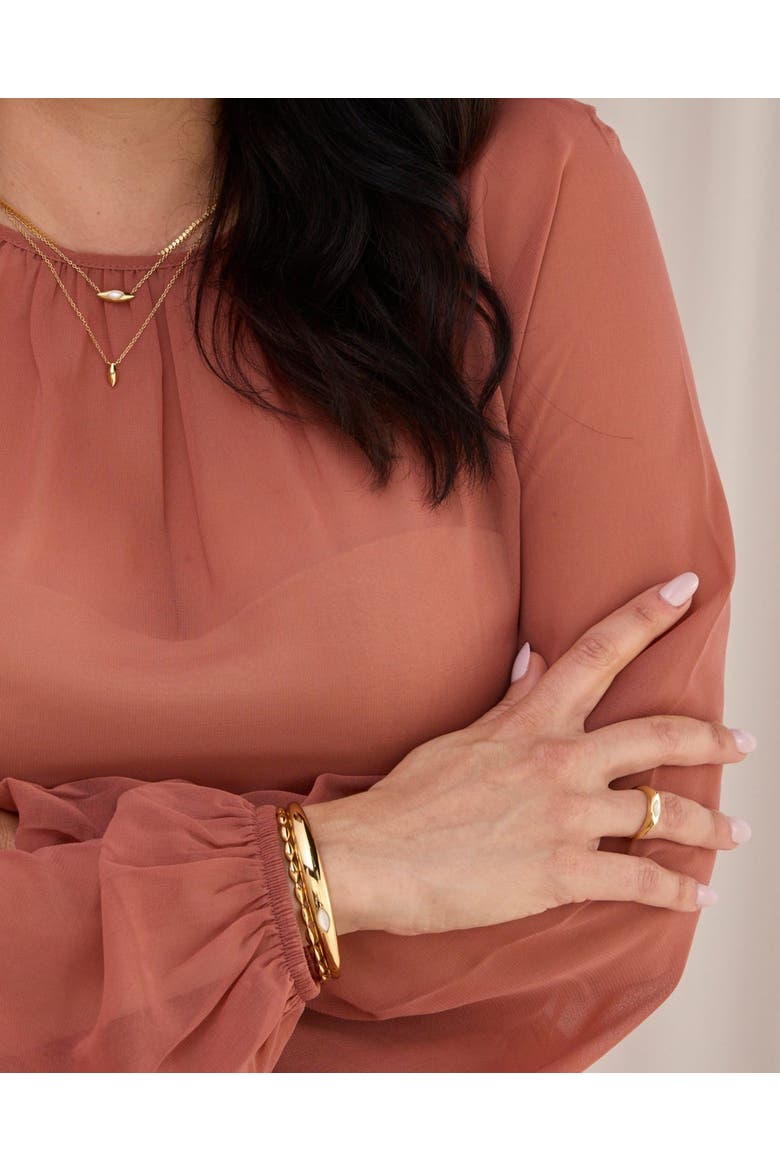 Wisteria Cuff Bracelet, Alternate, color, Gold