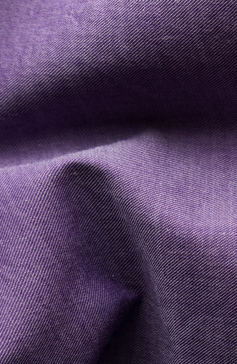 Eton Extra Trim Fit Solid Cotton & Silk Dress Shirt, Alternate, color,