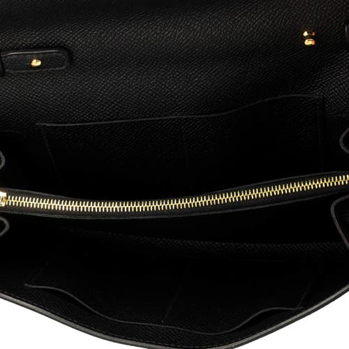 Pre-owned Hermes Hermes Kelly To Go Wallet Epsom In Black