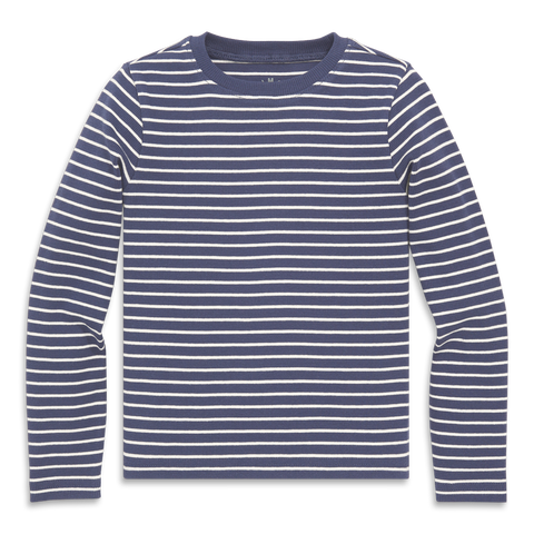 Kids Long Sleeve Rib Tee In Stripe