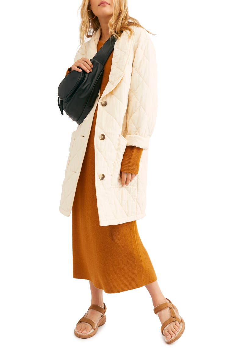 Happy Day Dreamer Quilted Jacket, Alternate, color, ECRU