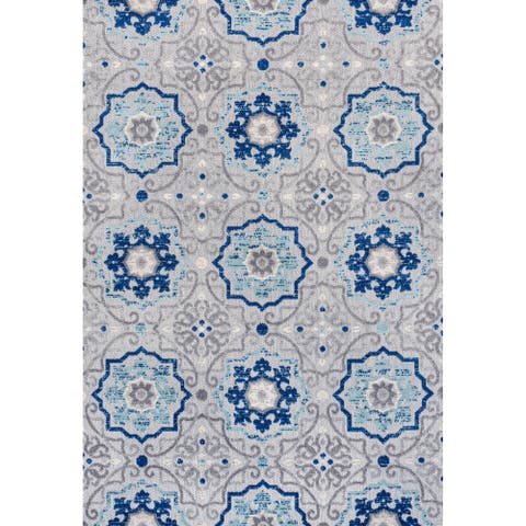 Mediterranean Medallion Indoor/Outdoor Area Rug
