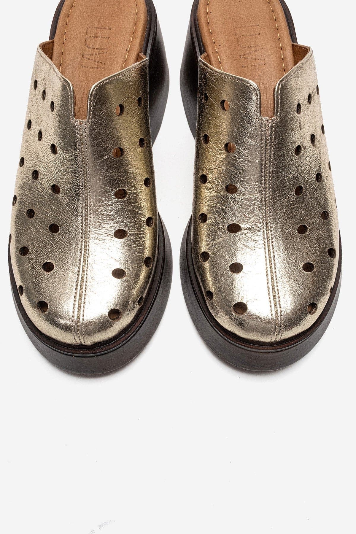 Forever & Always Shoes Nives Leather Wedge Sandal, Alternate, color, Gold