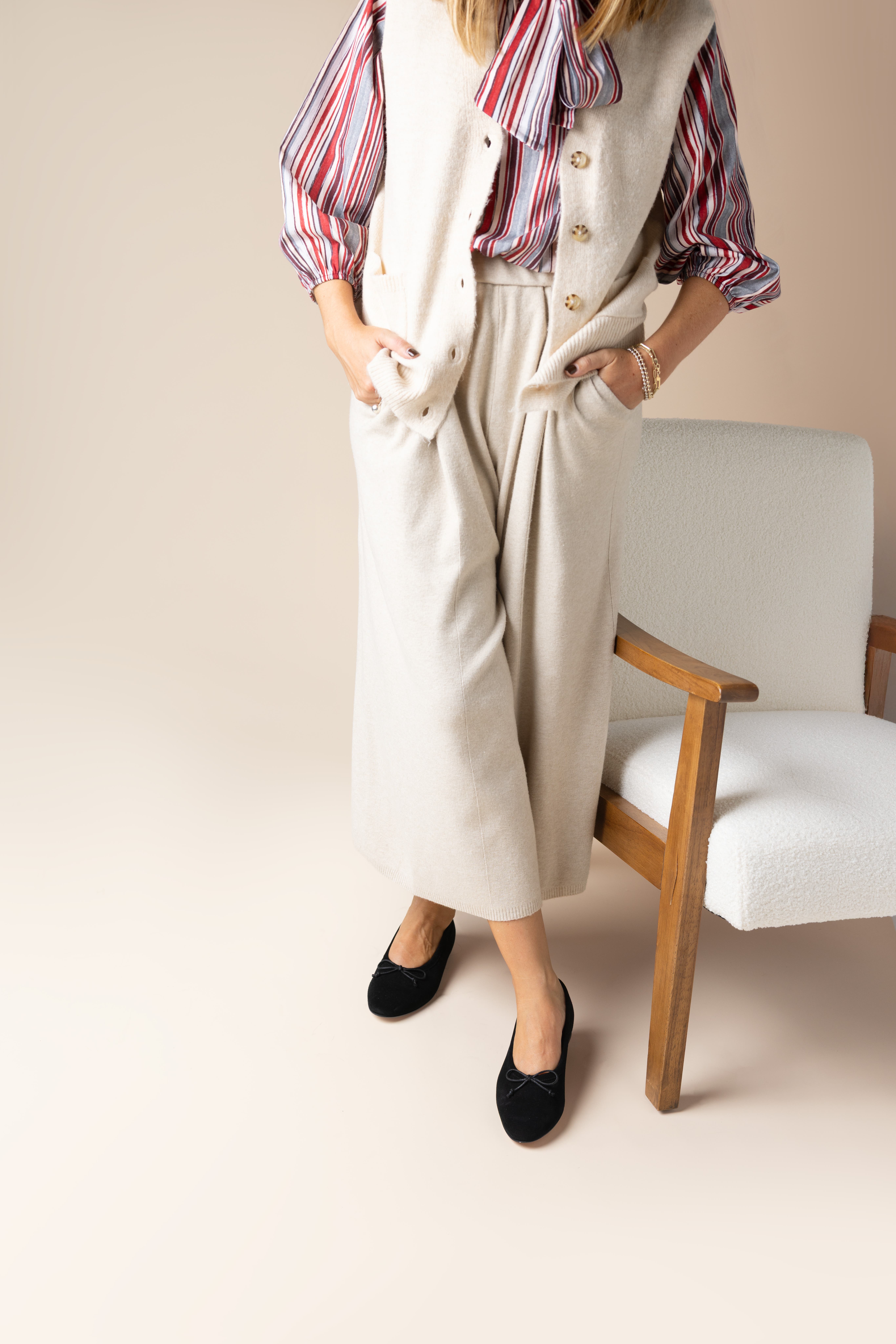 Menina Step Amelie Leather Ballet Flat, Alternate, color, 