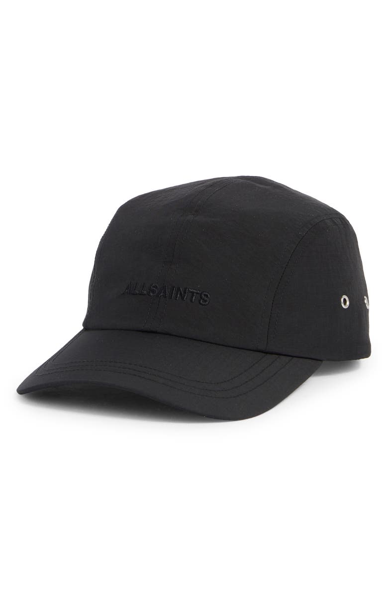 All Saints Underground Admiral Stretch Baseball Cap Black Embroidered Logo, NWT AllSaints Underground Admiral Baseball Cap | Nordstromrack main image 4