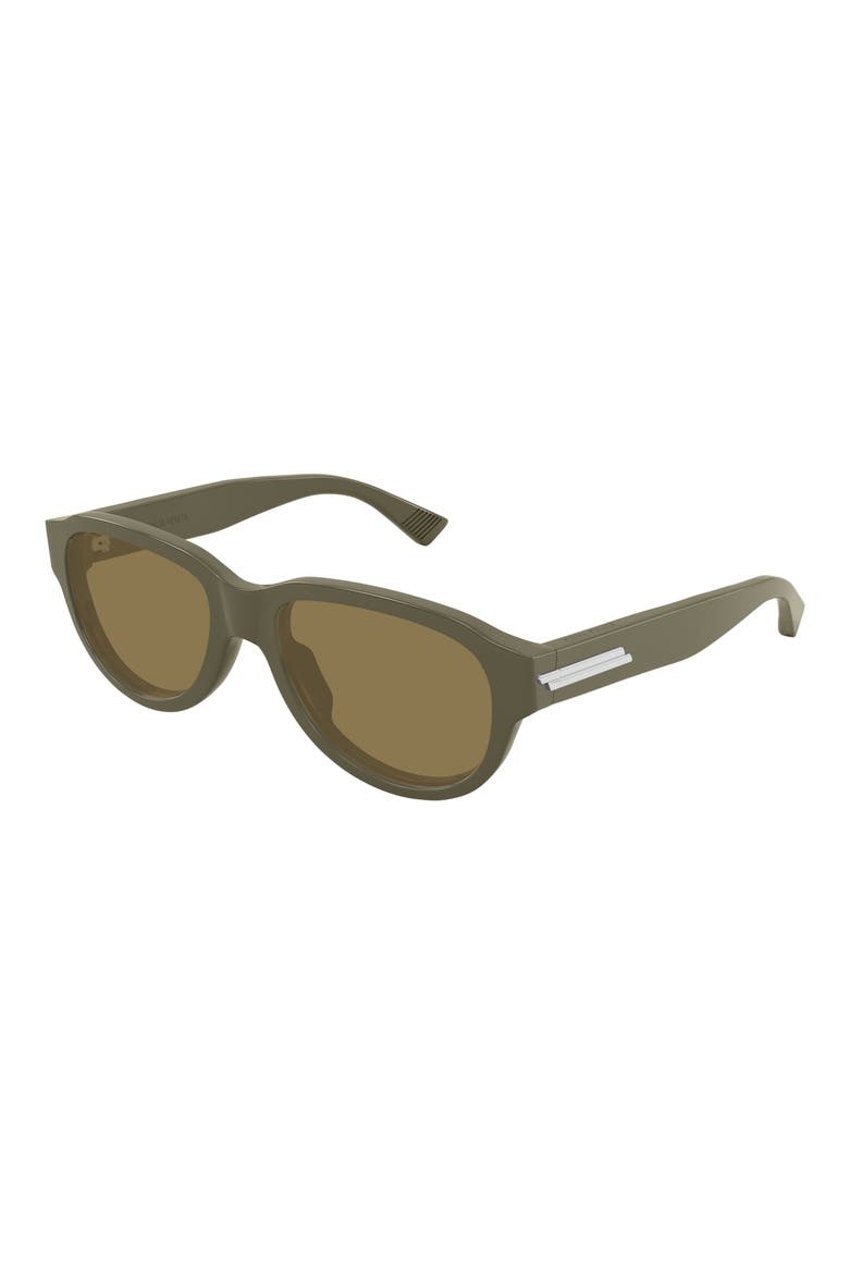 55mm Round Sunglasses, Alternate, color, GREY