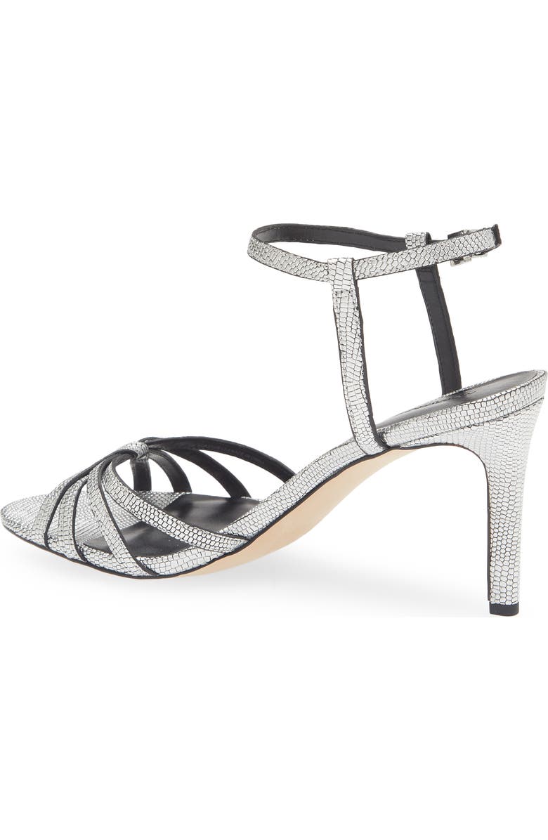 Nordstrom Astor Ankle Strap Sandal, Alternate, color, Silver Metallic