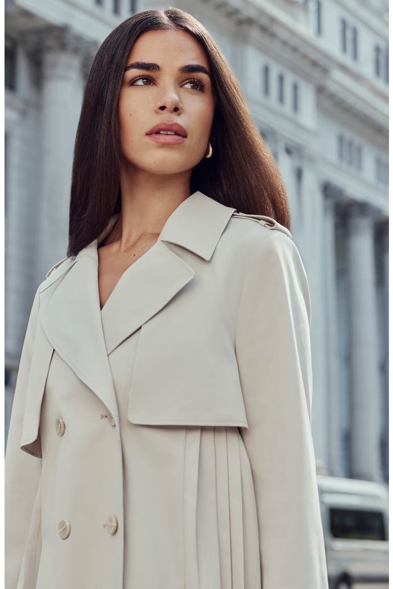 Elanor Pleated Trench Coat (Women) | Nordstrom
