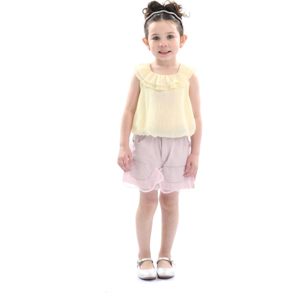 Mimi Tutu Yellow Mauve Ruffle Outfit Set In Yellow