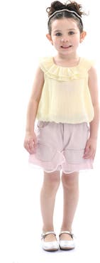 Mimi Tutu Yellow Mauve Ruffle Outfit Set