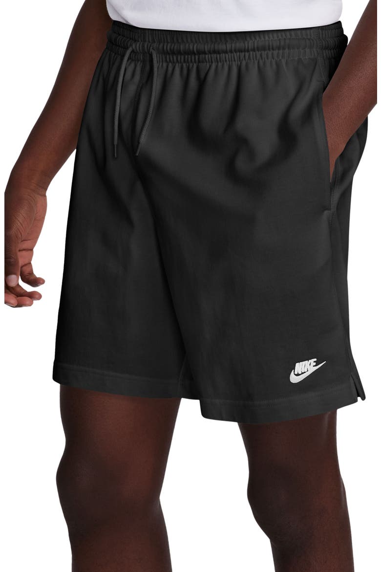 Club Knit Shorts, Alternate, color, 010 BLACK/WHITE
