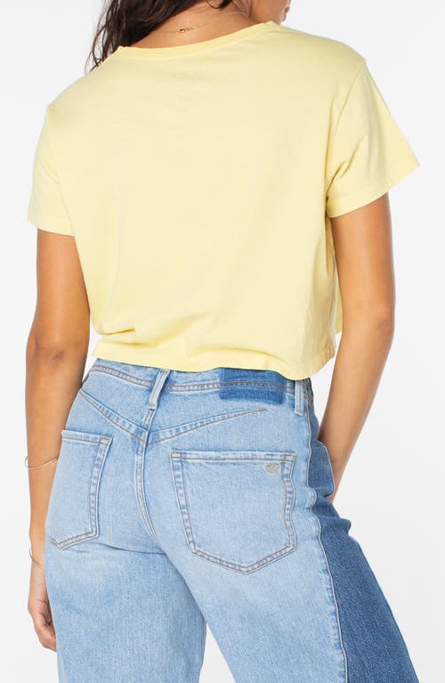 Roxy Wave Riders Cotton Crop Graphic T-shirt In Snapdragon Solid