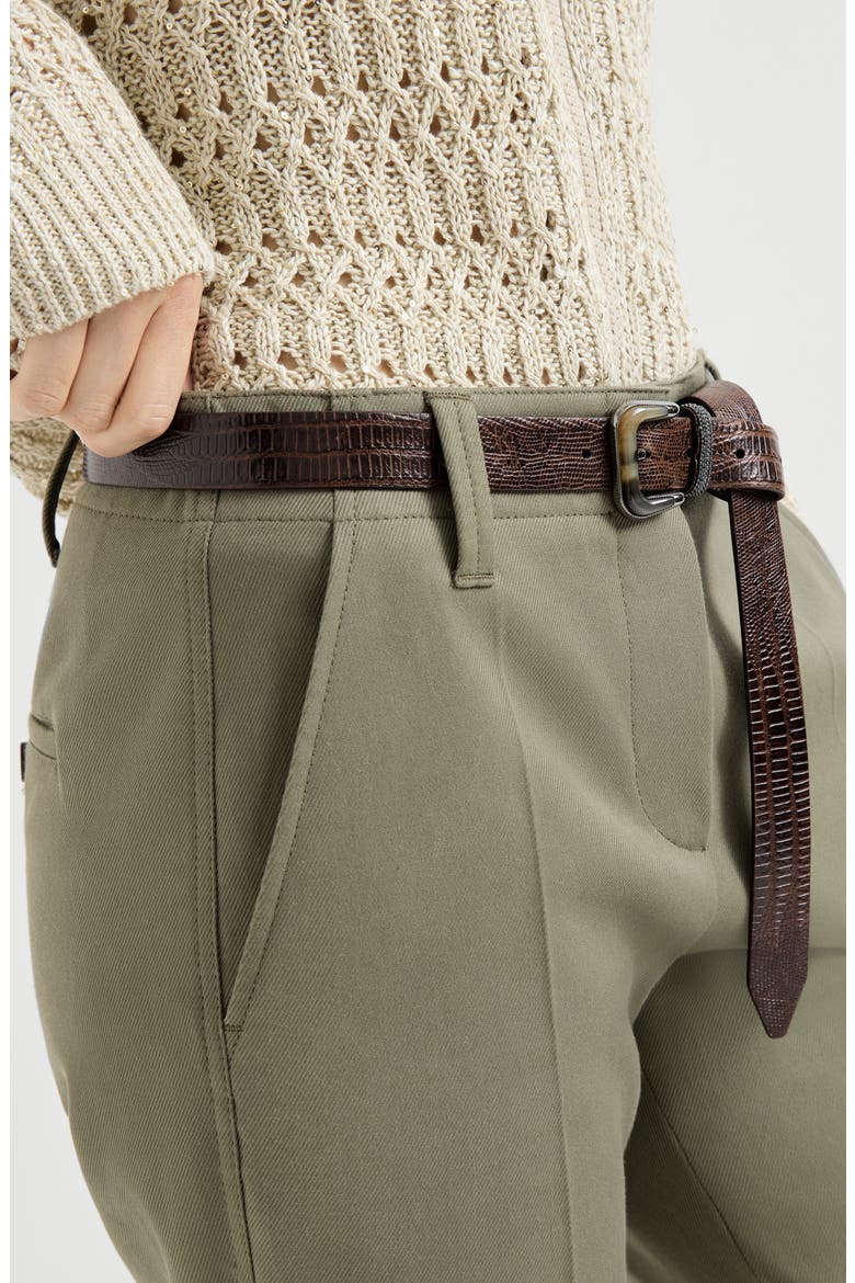 Kickflare Cigarette trousers, Alternate, color, Olive