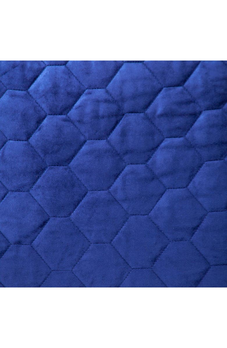 PARKLAND COLLECTION Bazyli Quilted Throw Pillow, Alternate, color, Blue