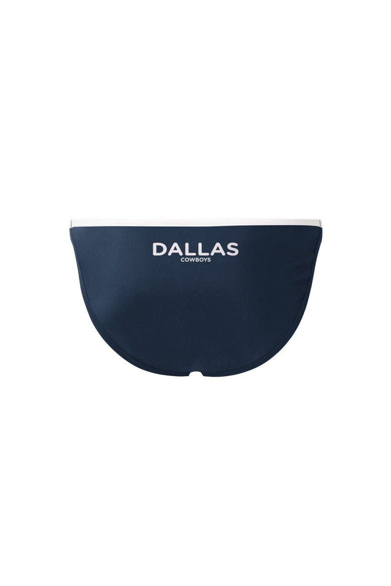 Women's G-III Sports by Carl Banks Navy Dallas Cowboys Play Action Bikini Bottom, Alternate, color, Navy