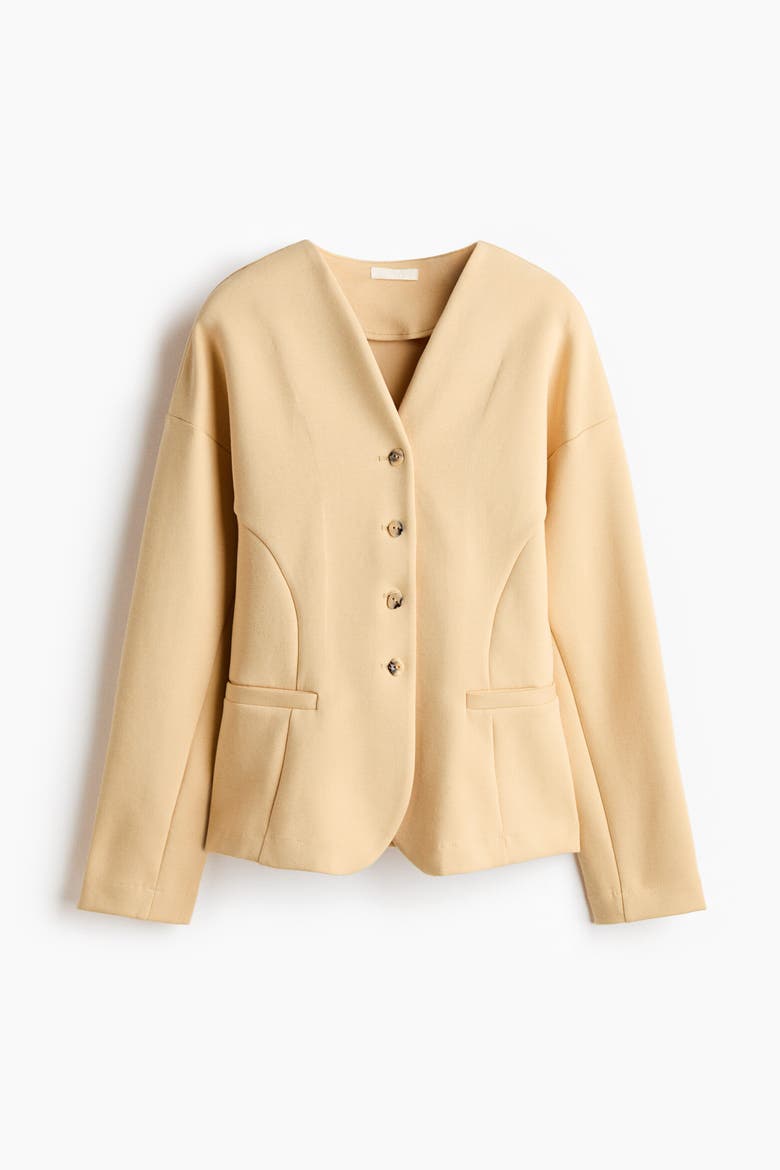 Jersey Jacket, Alternate, color, Beige