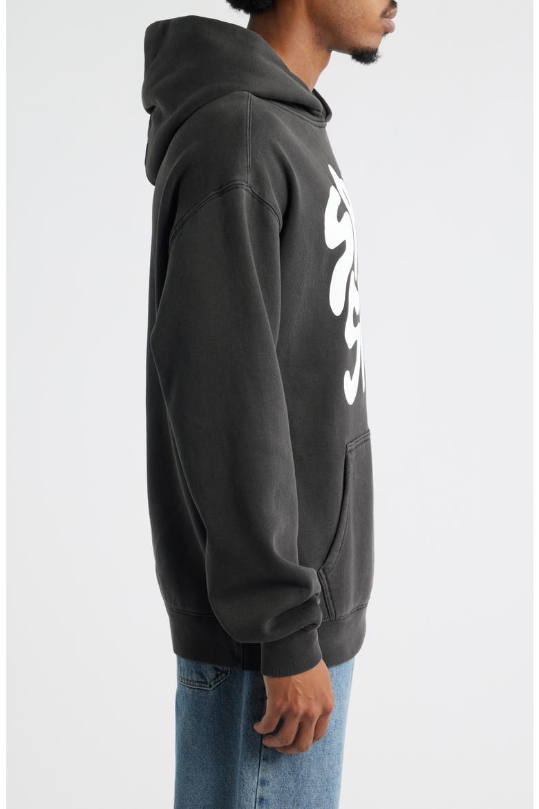 Santo Type Graphic Hoodie, Alternate, color, VINTAGE BLACK