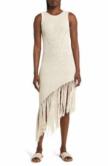 Rails Rylee Sleeveless Fringe Hem Sweater Dress