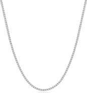 Bliss Diamond 8Ct TW Diamond Tennis Necklace 4-Prong 14k Gold 16" Lab Grown