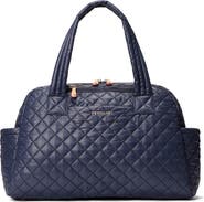 MZ Wallace Jimmy Deluxe Quilted Nylon Duffle Bag