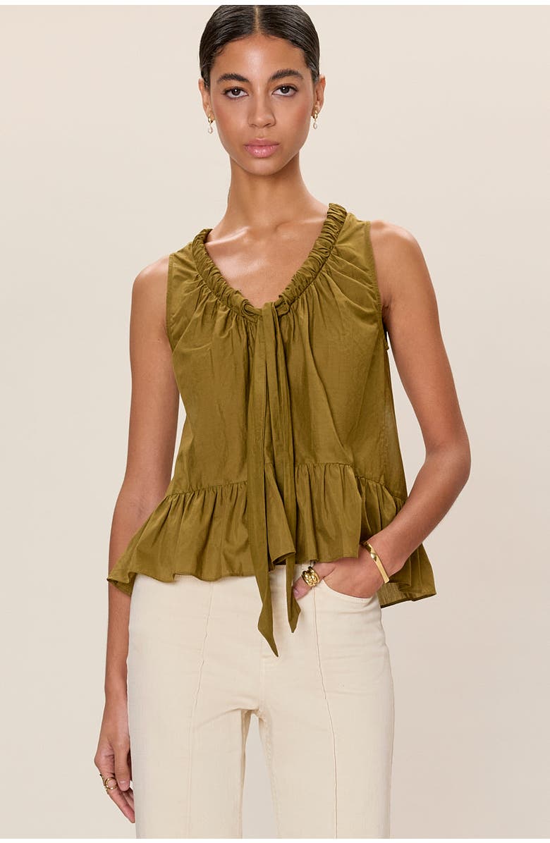 Rebecca Taylor Lilou Tank, Main, color, Leaf Green