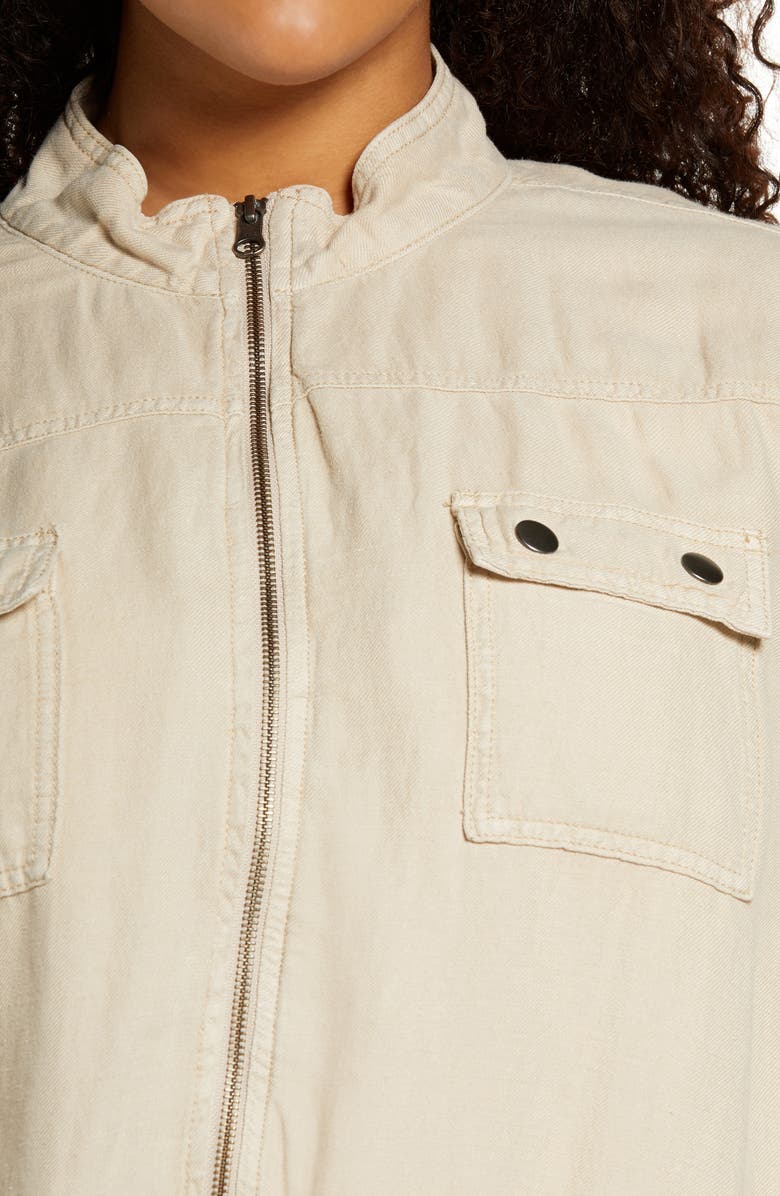 Treasure & Bond Linen Blend Field Jacket, Alternate, color, 