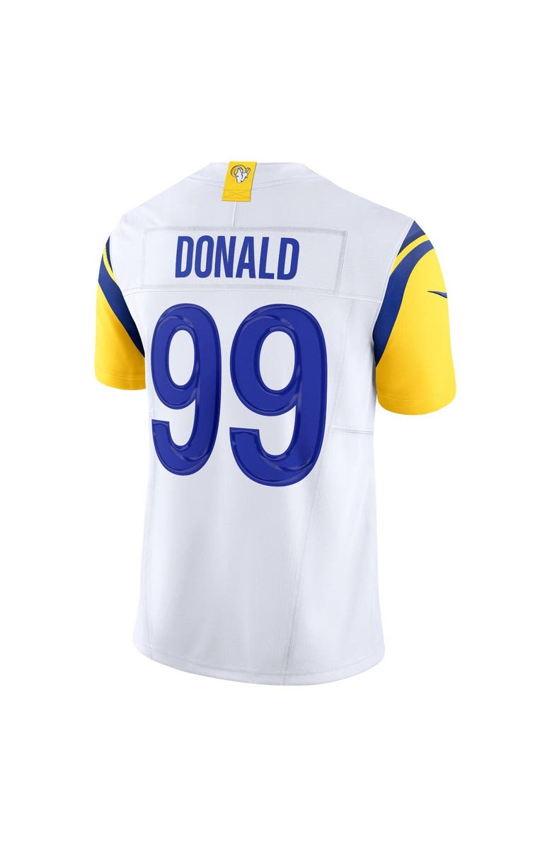 Nike Men's Nike Aaron Donald White Los Angeles Rams Vapor F.U.S.E. Limited Jersey, Alternate, color,