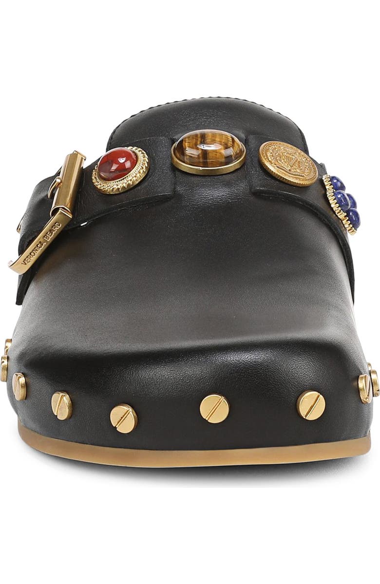 Veronica Beard Fern Charm Clog, Alternate, color, Black