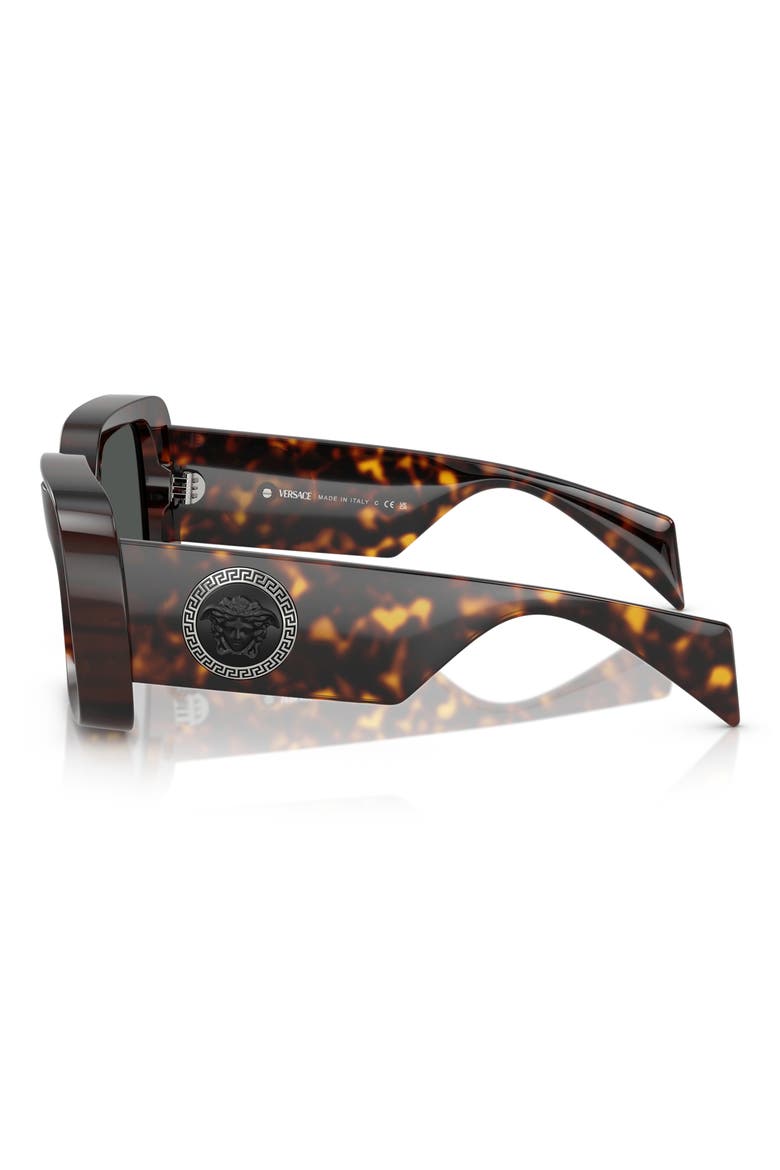 54mm Square Sunglasses, Alternate, color, HAVANA