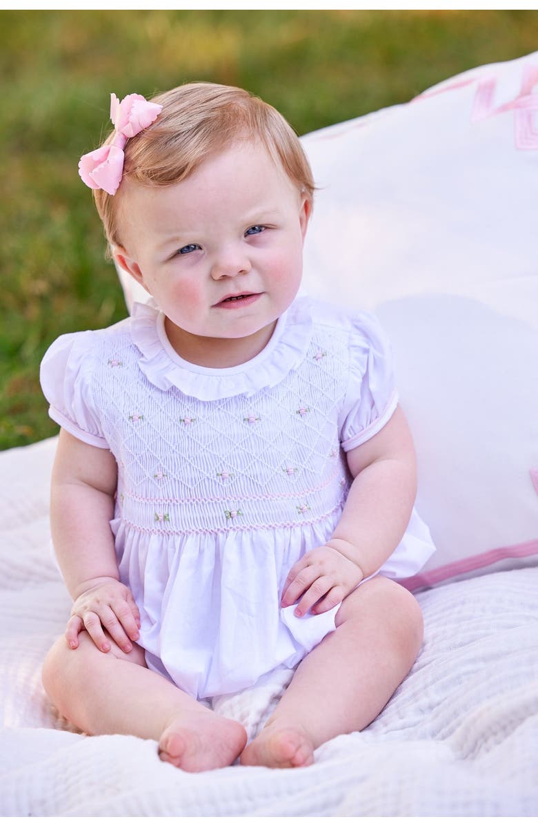 Little English Kids' Smocked Claiborne Bubble, Alternate, color, Rosebuds