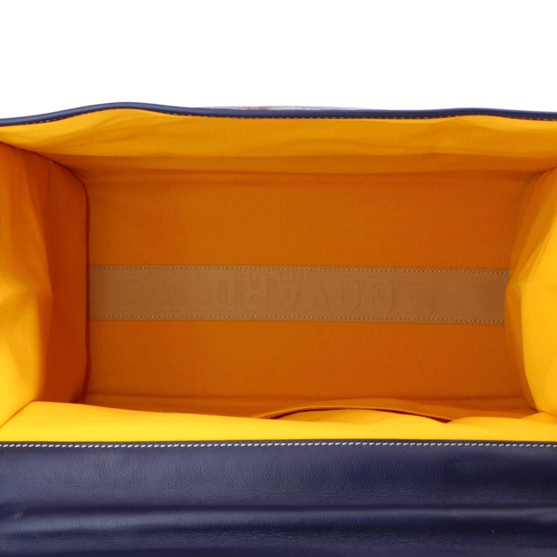 Pre-Owned Goyard Saint Leger Briefcase Backpack Coated Canvas, Alternate, color, 