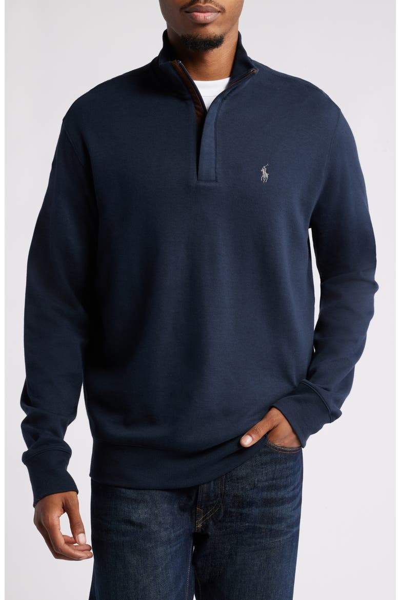 Polo Ralph Lauren Cotton Blend Quarter Zip Pullover (Men) | Nordstrom