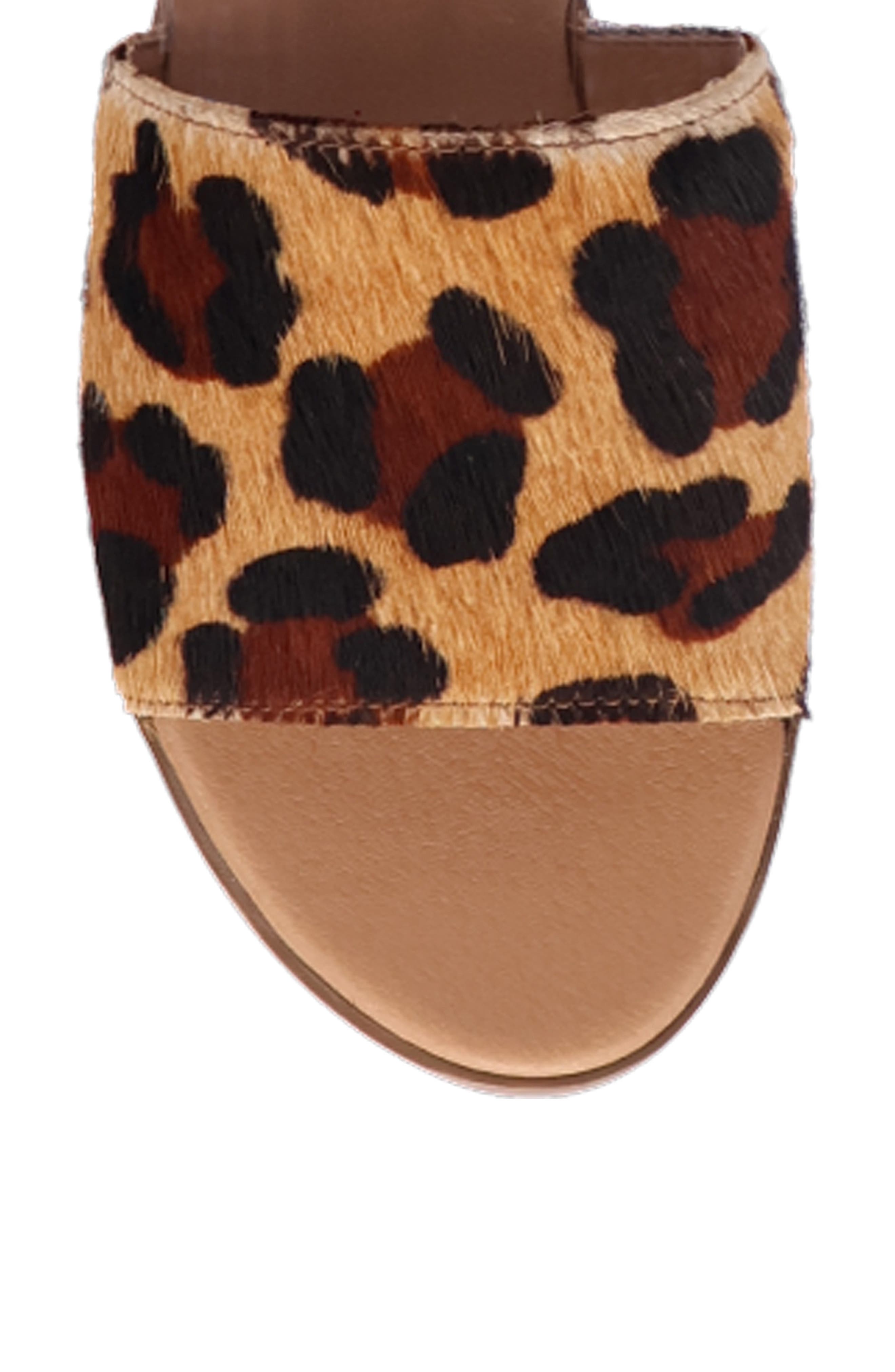 Dingo Tabby Genuine Calf Hair Slide Sandal, Alternate, color, Leopard