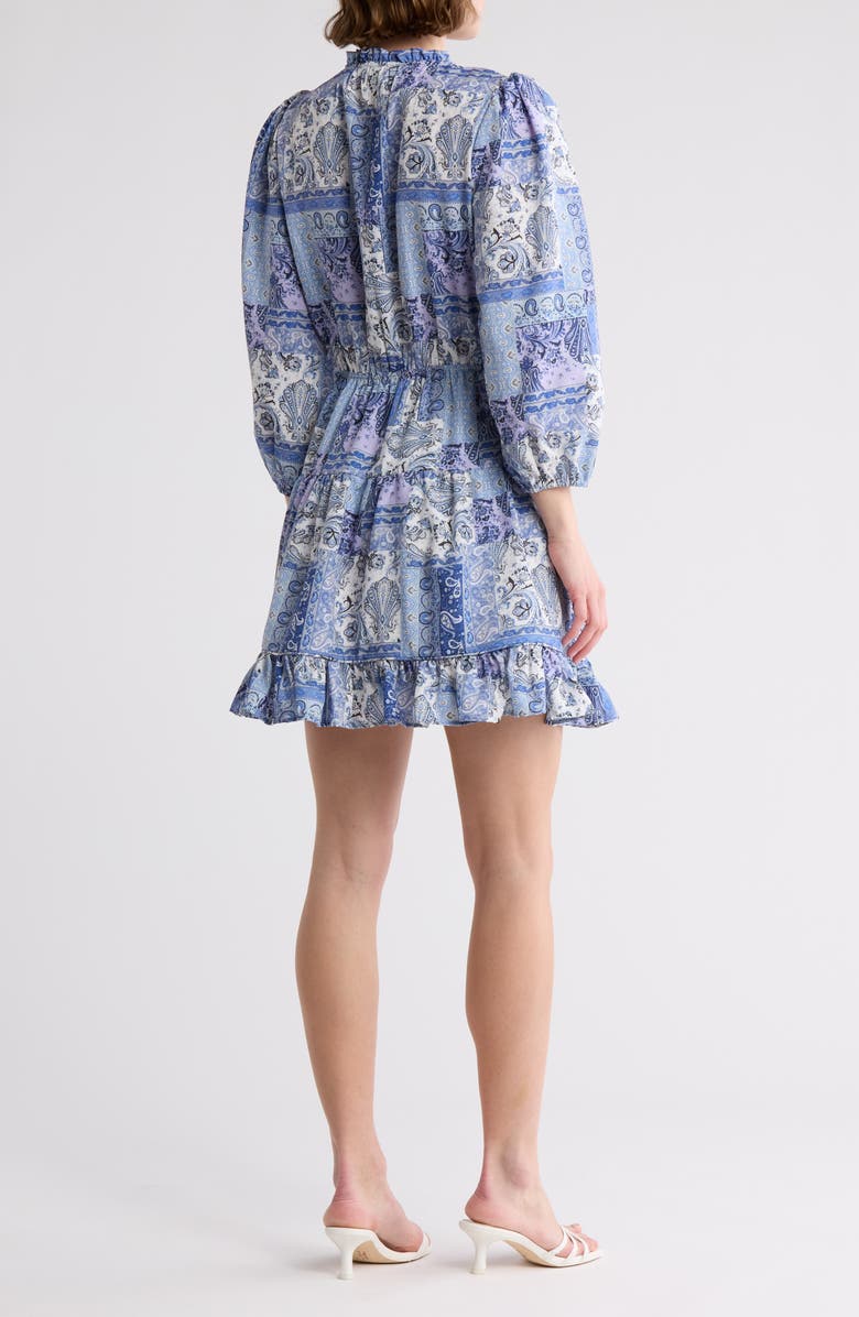 Maisie Long Sleeve Tiered Minidress, Alternate, color, 