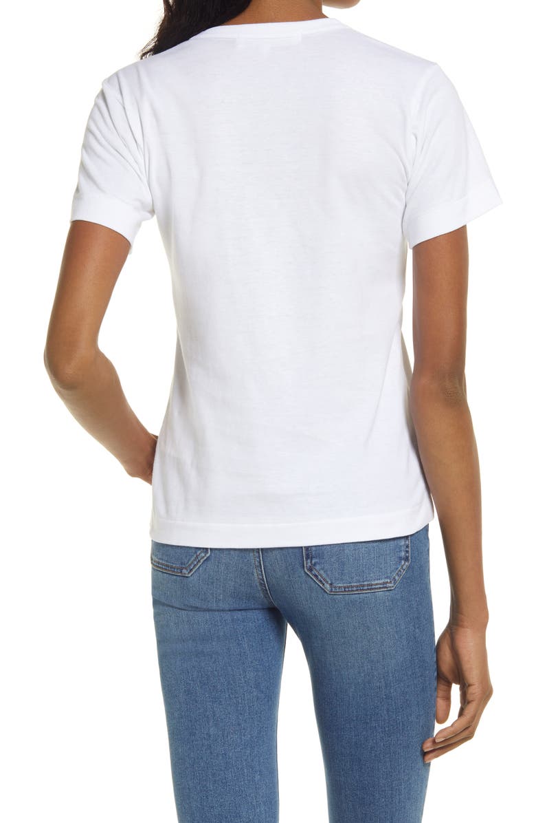 Comme des Garçons PLAY Heart Graphic Tee, Alternate, color, 