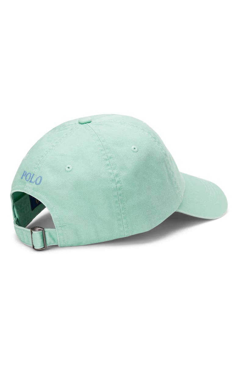Polo Ralph Lauren The Iconic Cotton Chino Baseball Cap, Alternate, color, Celadon