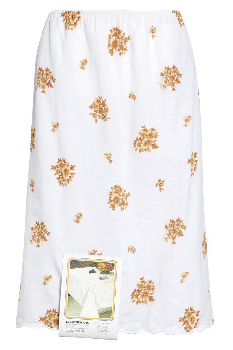 Sisley Armchair Print Cotton Slip Skirt, Alternate, color, FLOWER