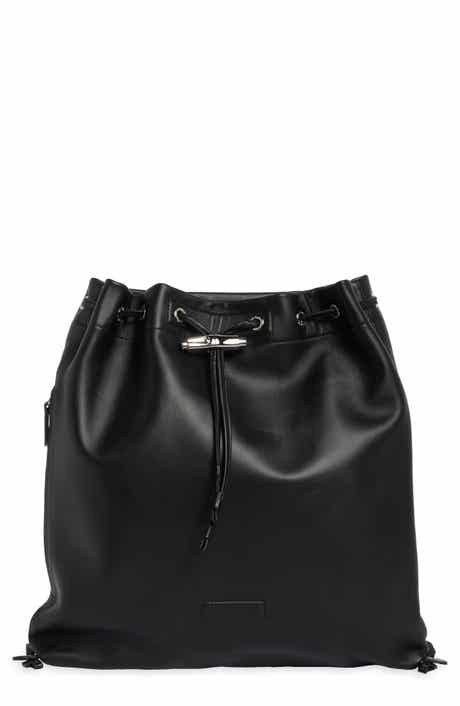 Roseau Leather Drawstring Backpack