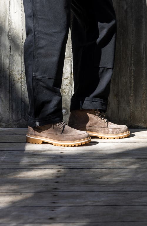 Clae Romare Lugged Apron Toe Boot In Brown