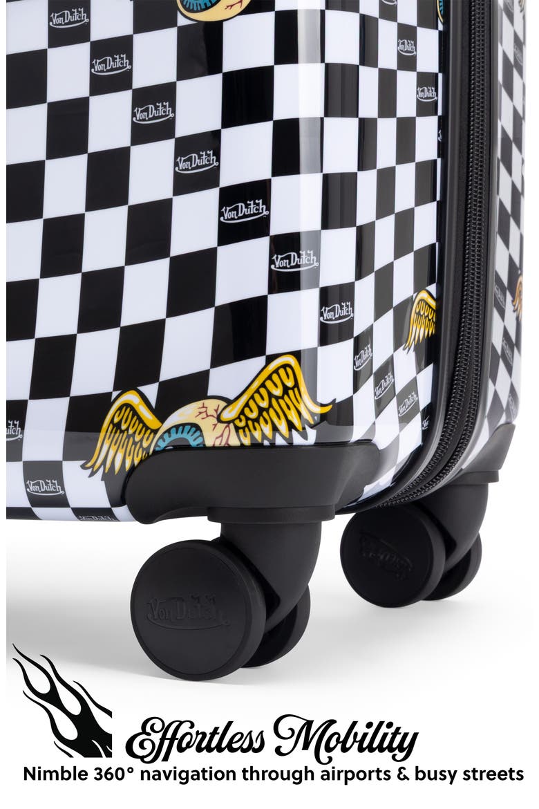 Kustom Kulture 3-Piece Expandable Hardside Spinner Luggage Set, Alternate, color, Vision Board