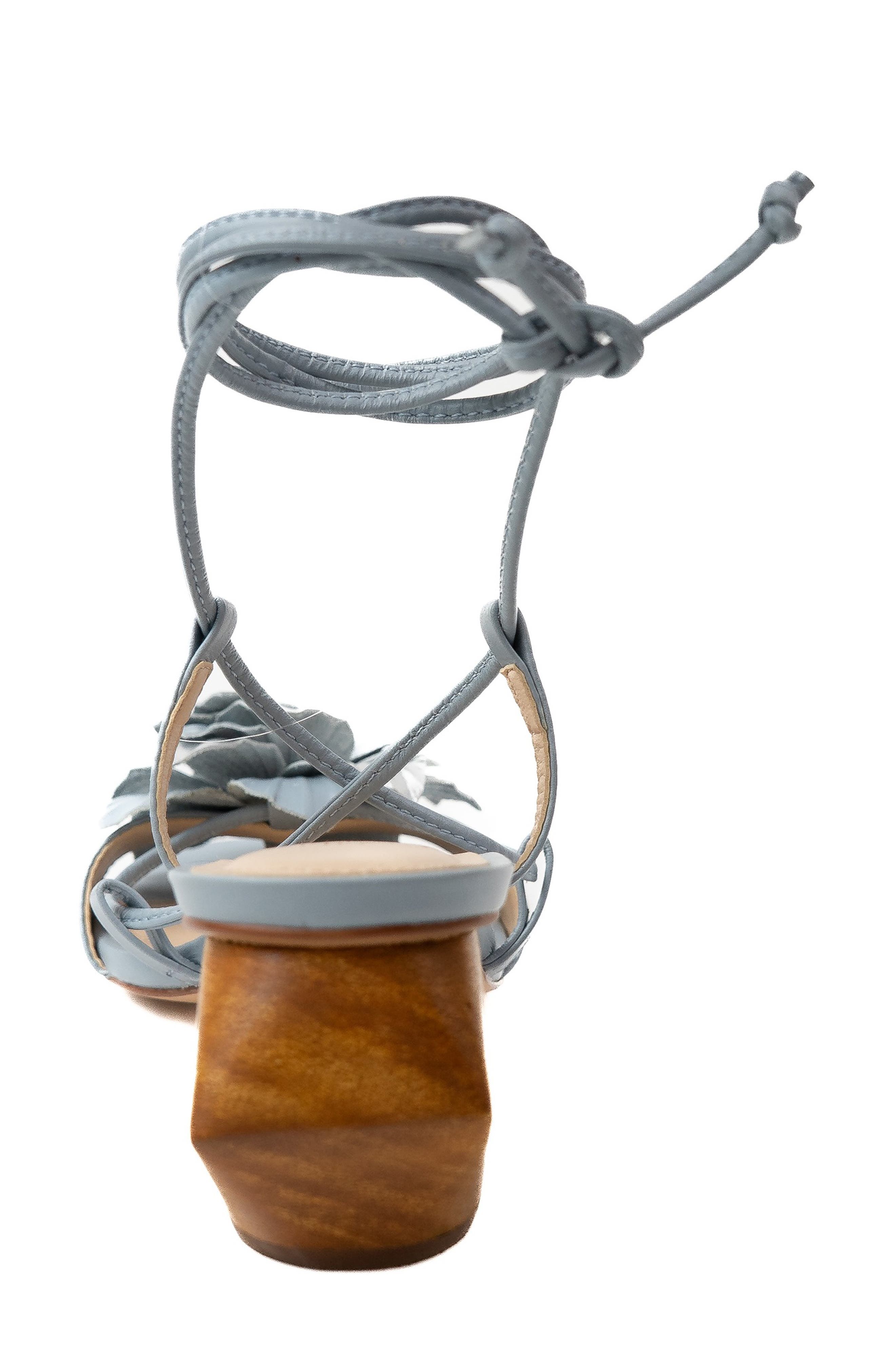 Orchid Ankle Wrap Sandal, Alternate, color, BLUE