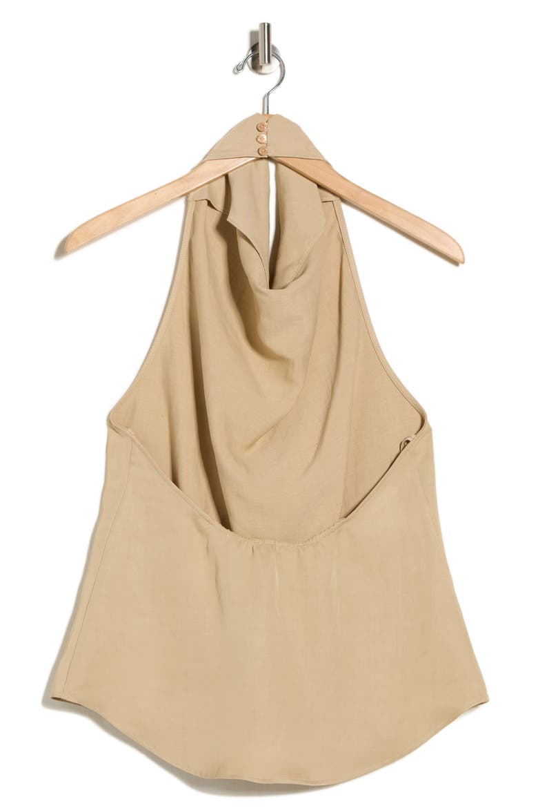 Friday Night Halter Top, Alternate, color, TRAVERTINE