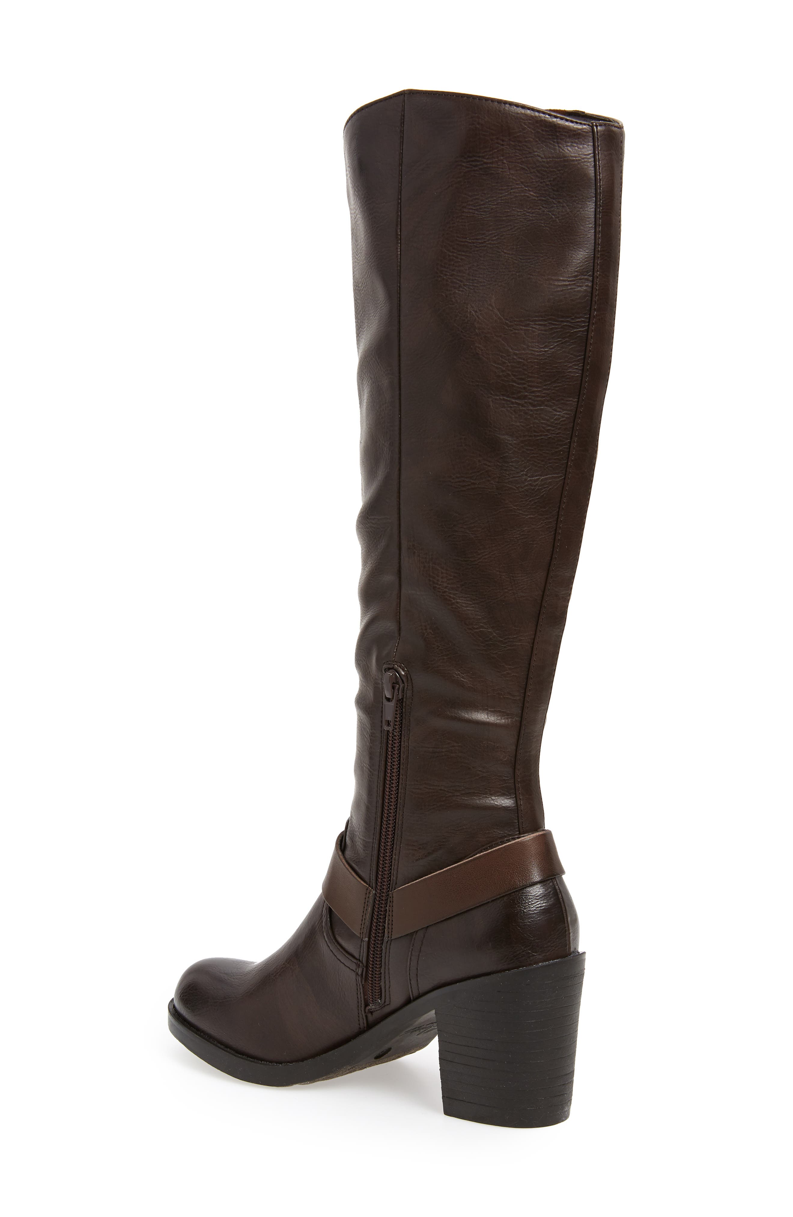 Dimarco Knee High Boot, Alternate, color, ESPRESSO FAUX LEATHER