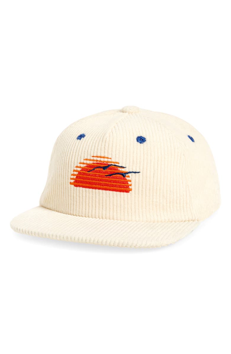 Tiny Whales Kids' Good Life Corduroy Baseball Cap, Main, color, 